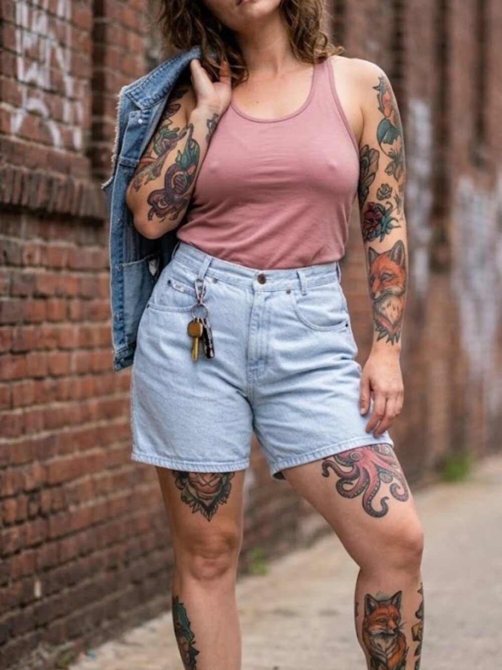 Chic Vintage 90s High-Waisted Mom Denim Shorts Light Wash Sz 9